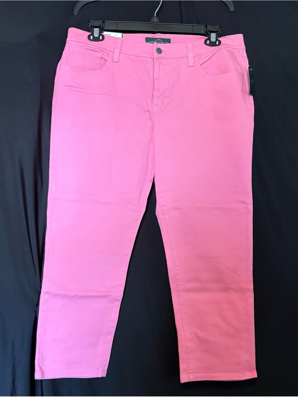 Ralph Lauren Pink Cropped Stretch Jeans
